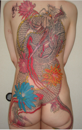 Tattoos - Traditional Dragon Backpiece - 102064